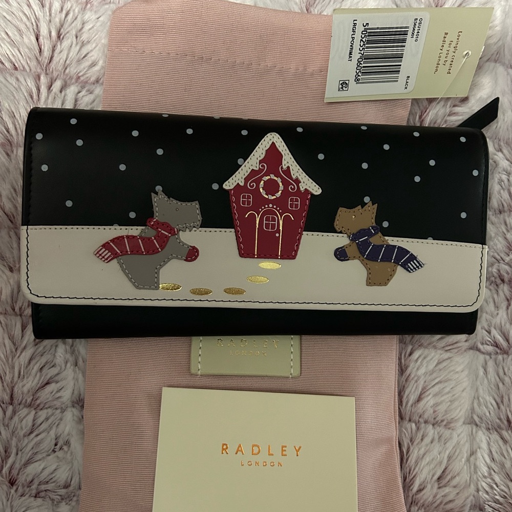 Radley London Black and Cream Wallet NEW!